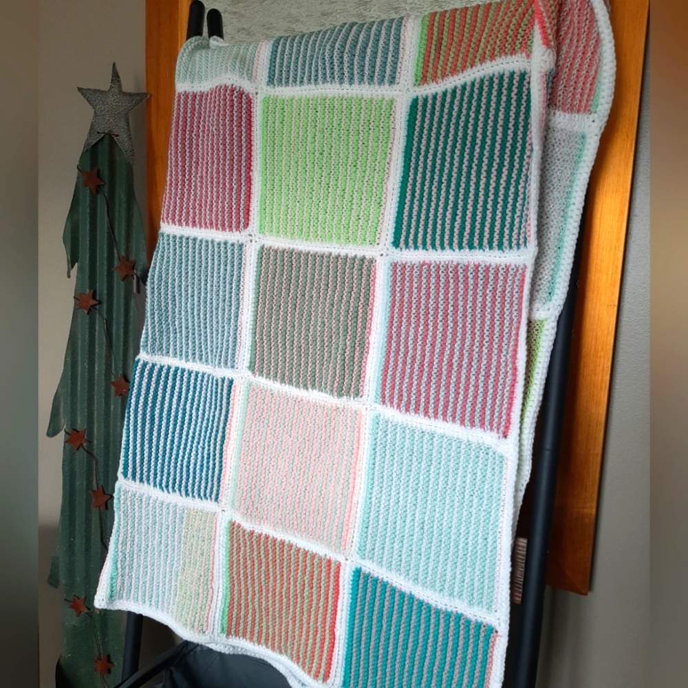 Handmade Striped Throw 40 x 50 inch